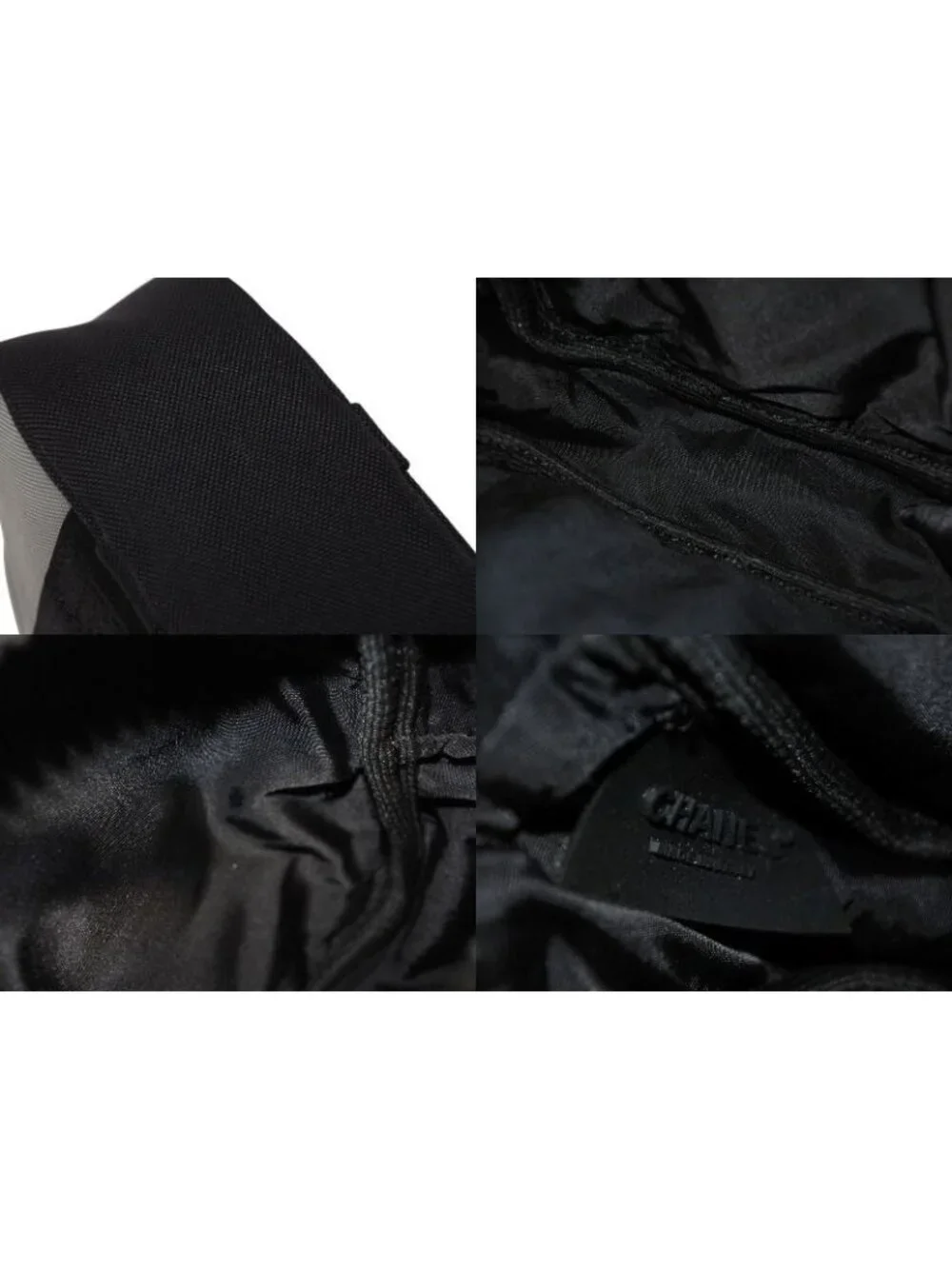 Chanel Pouch Sports Line CC Logo Black Green Nylon Patch